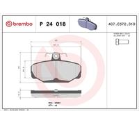 Brembo Brake Pads 10159020A