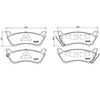 BREMBO P 50 040 Brake pad set