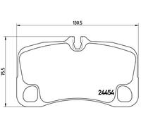 BREMBO P 65 013 Brake pad set