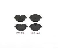 P06064 Rear Brake Pad Set 4x Pads Prepared For Wear Indicator Braking By Brembo