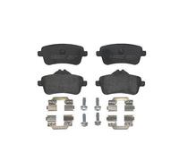 P50100 Rear Brake Pad Set 4x Pads Prepared For Wear Indicator Braking By Brembo