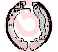 BREMBO Brake Shoes ESSENTIAL LINE with handbrake lever S 85 515 Brake Shoe Set,Brake Lining VW,MERCEDES-BENZ