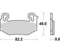 Brembo S.p.A. Off-Road Sintered Metal Brake pads - 07BB42SA
