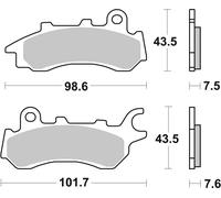 Brembo S.p.A. Road Carbon Ceramic Brake Pads - 07HO64CC, size 10 mm