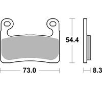 Brembo S.p.A. Road/Sport Sintered Metal Brake Pads - 07GR90SR