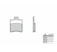Brembo S.p.A. Scooter Carbon Ceramic Brake pads - 07002