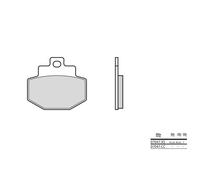 Brembo S.p.A. Scooter Carbon Ceramic Brake pads - 07047CC