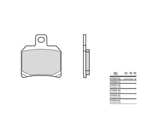 Brembo S.p.A. Scooter Sintered Metal Brake pads - 07004XS