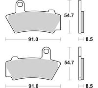 Brembo S.p.A. Sintered Brake pads - 07BB40SA