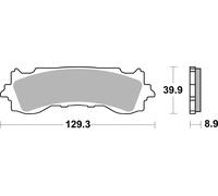 Brembo S.p.A. Sintered Brake pads - 07HO65SA