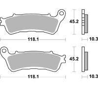 Brembo 07ho66 Type Sp Sintered Rear Brake Pads Red