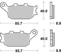 Brembo S.p.A. Street Carbon Ceramic Brake pads - 07HO3607