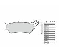 Brembo S.p.A. Street Sintered Metal Brake pads - 07BB03SA