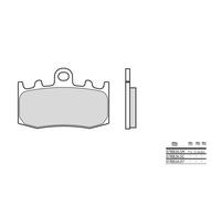 Brembo S.p.A. Street Sintered Metal Brake pads - 07BB26LA