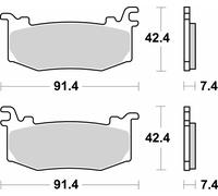 Brembo S.p.A. Street Sintered Metal Brake pads - 07BB44SR