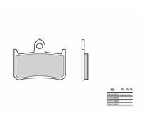Brembo S.p.A. Street Sintered Metal Brake pads - 07HO28SA