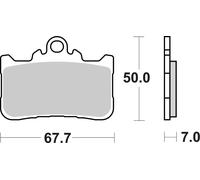 Brembo S.p.A. Street Sintered Metal Brake Pads 07HO72SA