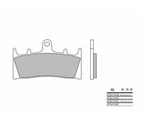 Brembo S.p.A. Street Sintered Metal Brake pads - 07SU19SA