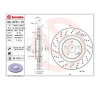 BREMBO UV Coated Brake Disc 09.A731.11