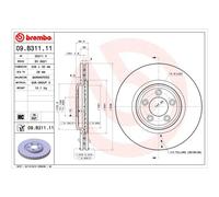 BREMBO UV Coated Brake Disc 09.B311.11