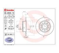 Brembo 08.9502.11 Prime Brake Disc