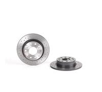 Brembo Xtra 08.9502.1X Rear Brake Discs 2 Pieces Pair 253mm Solid Carbon Drilled