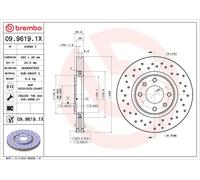 Brembo Xtra 2 x Front Brake 283mm Disc Set fits Citroën DS Opel Peugeot Toyota