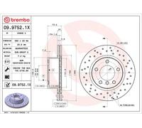 Brembo Xtra 2 x Front Brake 292mm Disc Set fits BMW 3 Series 5 Series 09.9752.1X