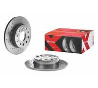 Brembo Xtra 2 x Rear Brake 256mm Disc Set fits Audi Seat Skoda VW 08.9488.1X
