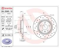 Brembo Xtra 2 x Rear Brake 300mm Disc Set fits Audi A4 VW Polo 08.D060.1X