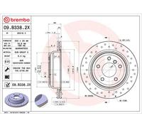 Brembo Xtra 2 x Rear Brake 300mm Disc Set fits BMW 1 Series 3 Series X1