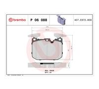 Genuine Brembo Front Directional Brake Pads Set - P06088X
