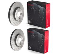 BREMBO Xtra Line FRONT CROSS DRILLED DISCS FOR AUDI RS5 S4 S5 A4 A5 3.0 3.2TDI