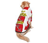 Bremen Banner Dog Hoodie for Medium and Large Dogs – Soft Polyester Pet Clothes, Suitable for All Seasons