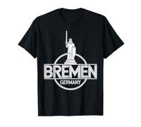 Bremen Germany Roland Statue Art Deco Badge T-Shirt