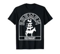 Bremen Germany Town Musicians Bold Arch Badge T-Shirt