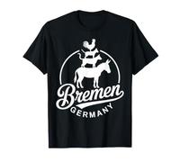 Bremen Germany Town Musicians Retro Script T-Shirt