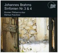 Johannes Brahms Johannes Brahms: Sinfonien Nr. 3 and 4 (CD) Album