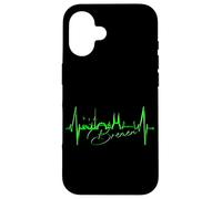 Bremen Skyline German Lover Heartbeat Heart I love Bremen Case for iPhone 16
