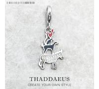 Bremen Town Musicians Lucky Charm For Women Men 925 Sterling Silver Pendant Gift