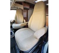 BREMER SITZBEZÜGE Custom Seat Covers, Camel Beige, Compatible with RV, Driver & Passenger Seats, Colour Code: 827 (Camel Beige)