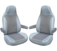 BREMER SITZBEZÜGE Custom Seat Covers, Compatible with Camper, Driver & Passenger, Colour Code: 822 (Grey)