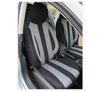 BREMER SITZBEZÜGE Custom Seat Covers Compatible with Volvo V50 S50 Type M Driver & Passenger from 2004-2012 MD501 Black/Grey