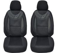 BREMER SITZBEZÜGE Dimensions car seat covers compatible with Fiat Ducato type 250 driver and passenger set from 2006-2022 / car seat covers protective cover set car seat covers set of 2 in black