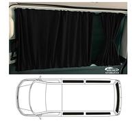 BREMER SITZBEZÜGE Dimensions Curtains Sun Protection Compatible with Mercedes Vito W638 1996-2003 in Black Camping Accessories Motorhome Accessories Camper Curtains Set 701