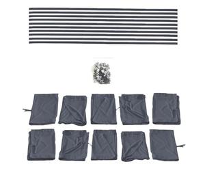 BREMER SITZBEZÜGE Dimensions Curtains Sun Protection Compatible with Mercedes Vito W638 1996-2003 in Grey Camping Accessories Motorhome Accessories Camper Curtains Set 701