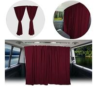 BREMER SITZBEZÜGE Divider, Sun Protection, Driver's Cab Curtains, Compatible with Mercedes Vito W638 W639 W447, Wine Red, Camping Motorhome Accessories