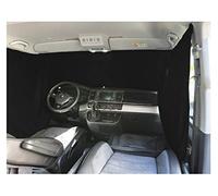 BREMER SITZBEZÜGE Front Windscreen Sun Protection Camping Driver's Cab Curtains Curtain Compatible with VW Caddy from 2003-2022 in Black