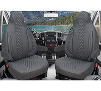 BREMER SITZBEZÜGE Made-To-Measure Driver Protective Covers, Seat Covers Compatible with Ducato, Weinsberg, Adria, Dethleffs Motorhome Accessories, Set of 2 Protective Covers Incl. Armrest Covers,