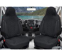 Bremer Sitzbezüge Made-To-Measure Driver Protective Covers, Seat Covers Compatible with Ducato, Weinsberg, Adria, Dethleffs Motorhome Accessories, Set of 2 Protective Covers Incl. Armrest Covers,